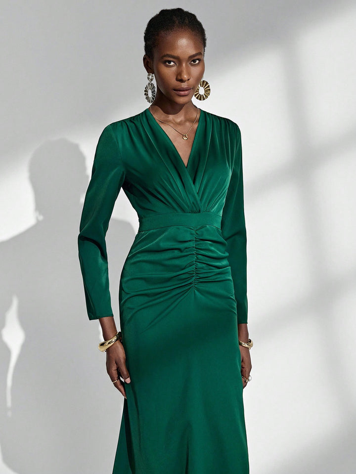 Rochie maxi SHEIN, verde