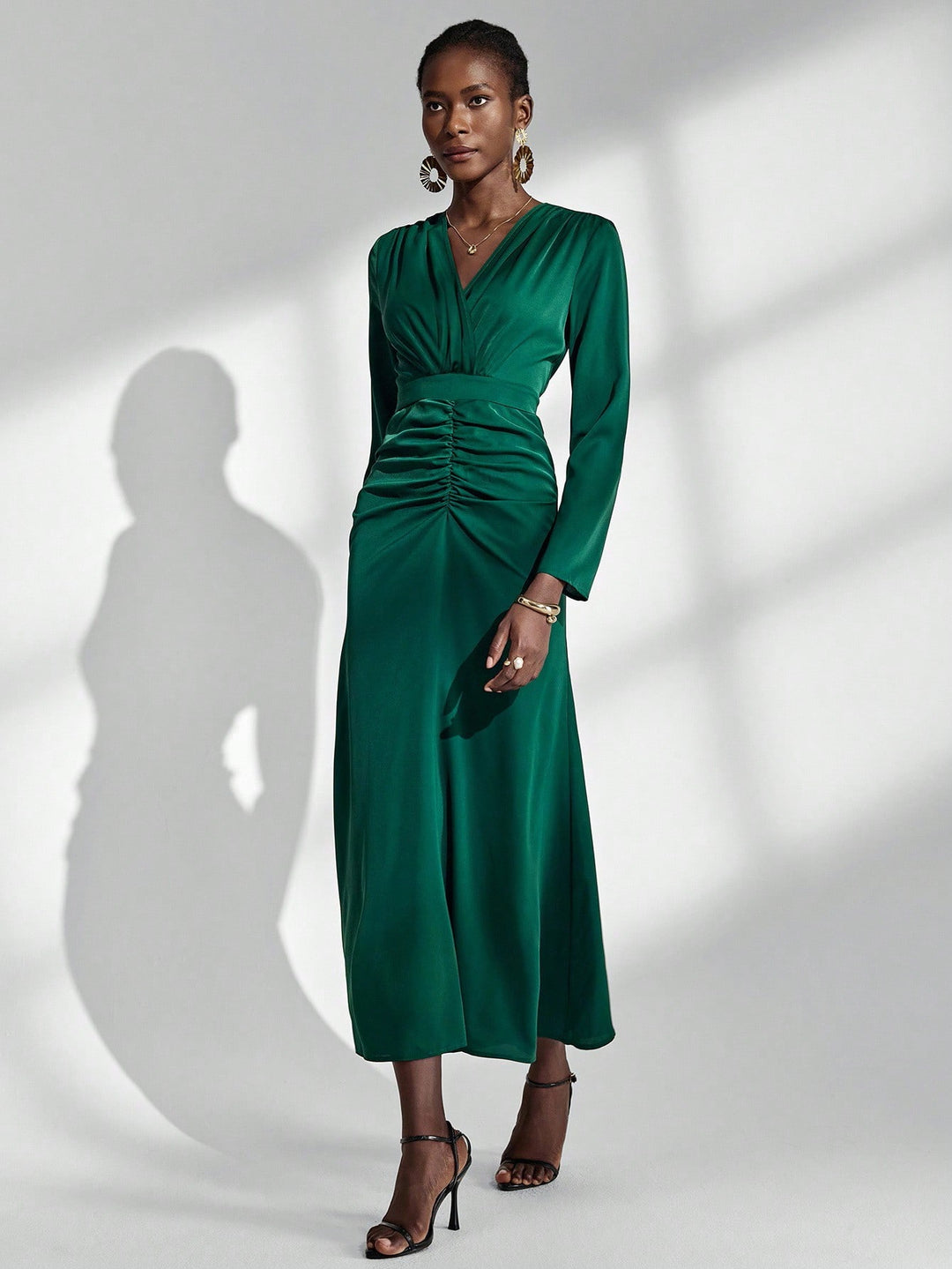 Rochie maxi SHEIN, verde