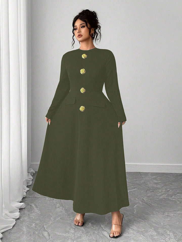 Rochie SHEIN, kaki