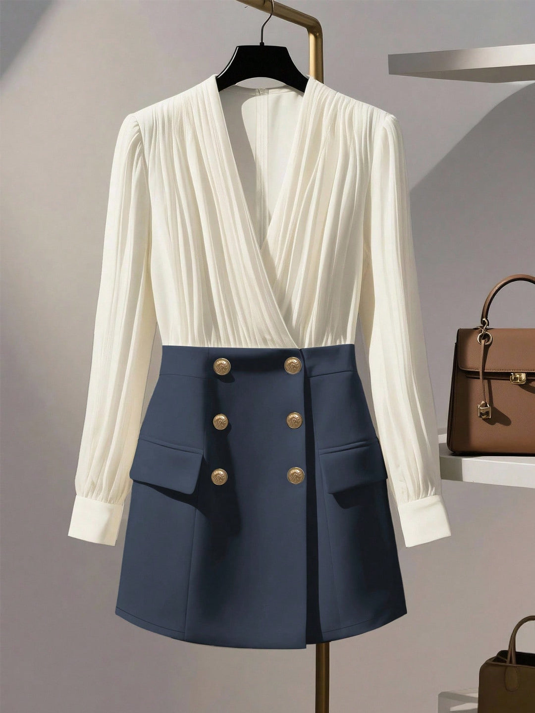 Rochie scurtă SHEIN, albastru