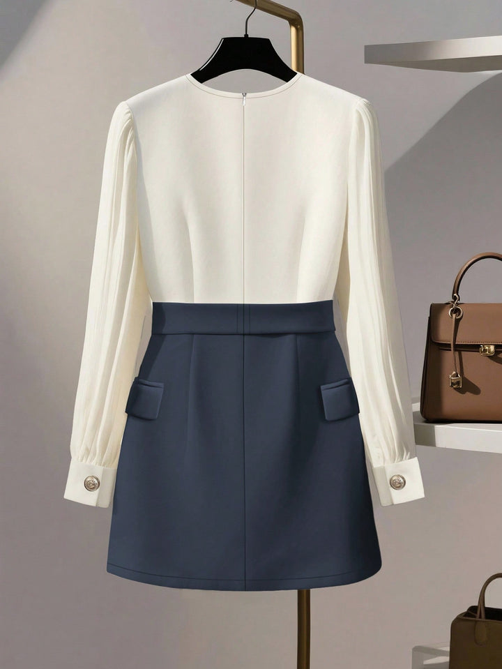 Rochie scurtă SHEIN, albastru