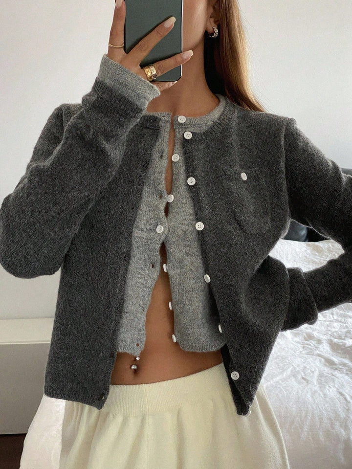 Cardigan SHEIN, gri