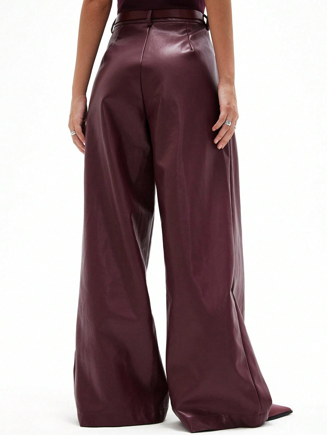 Pantaloni SHEIN, vișiniu