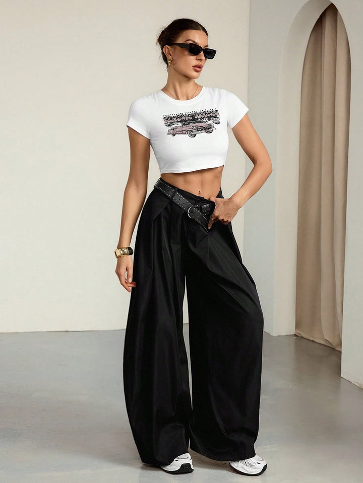 Pantaloni SHEIN, negru