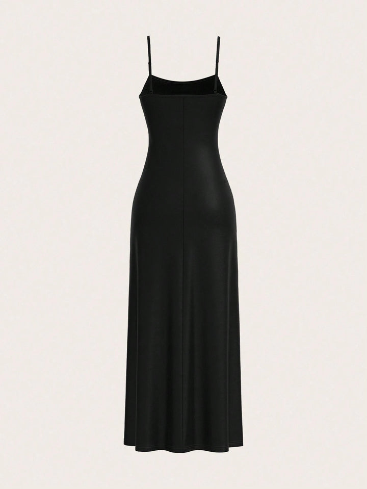 SHEIN maxi ruha, fekete