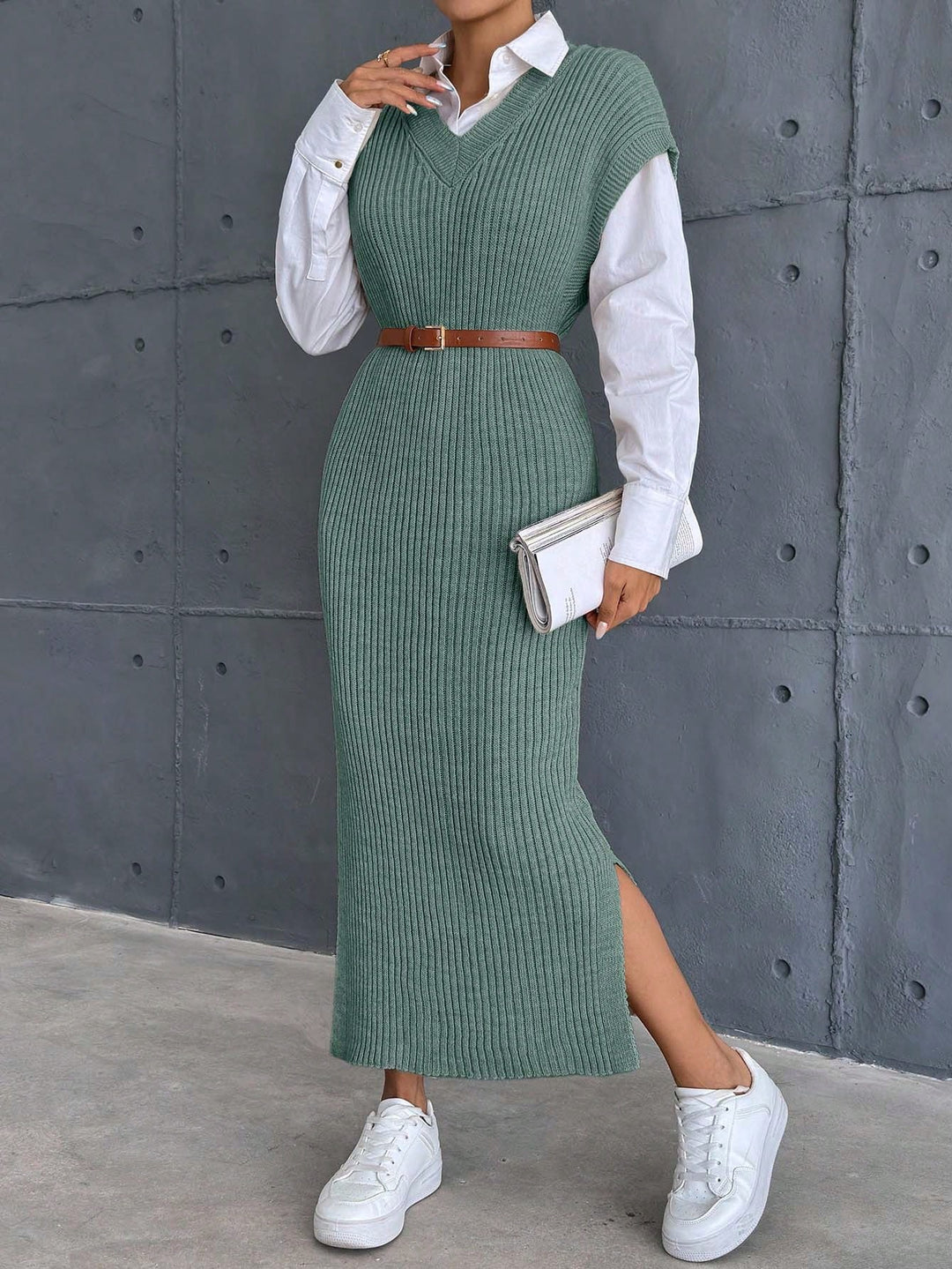 Rochie SHEIN, verde