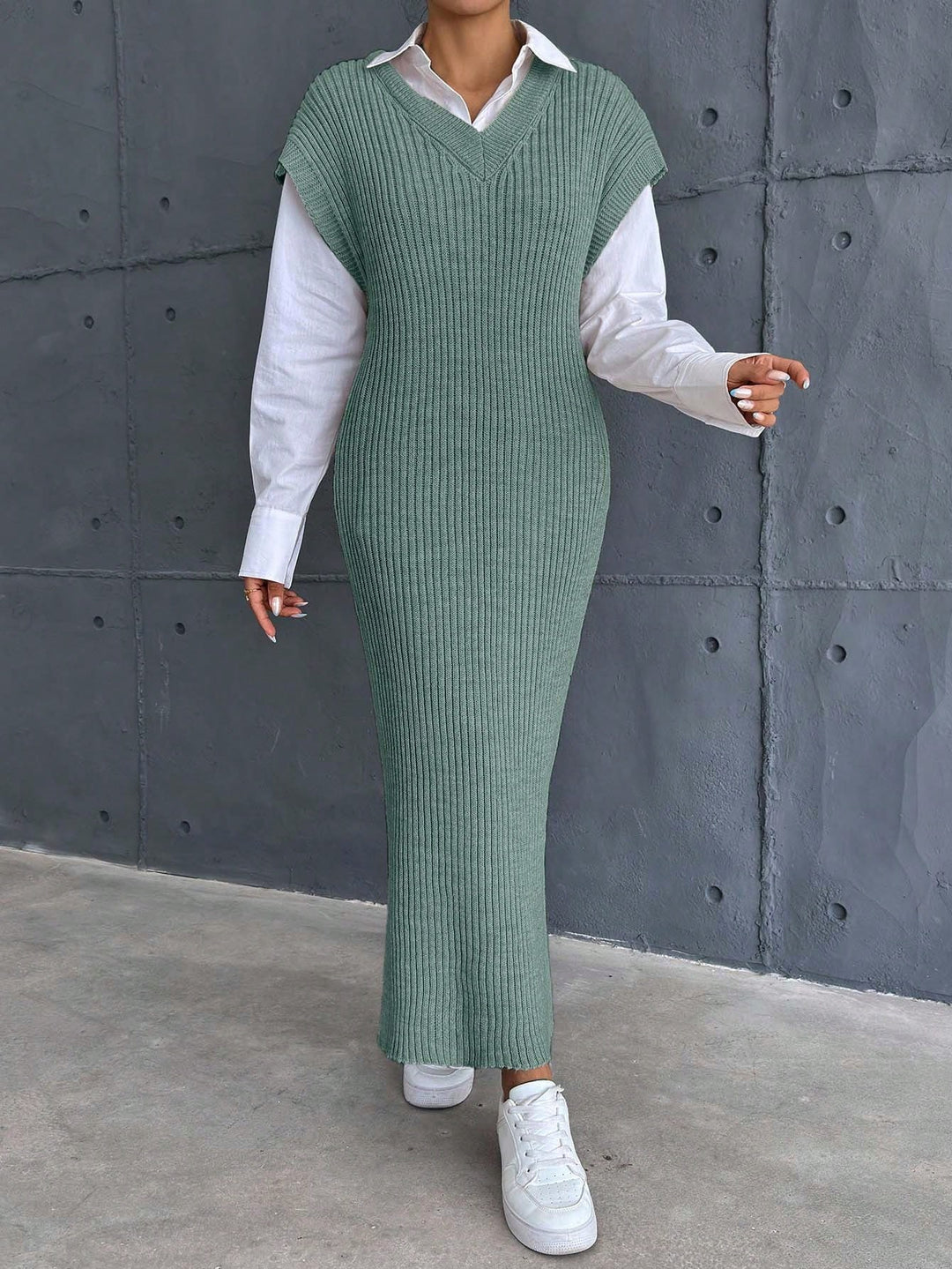 Rochie SHEIN, verde