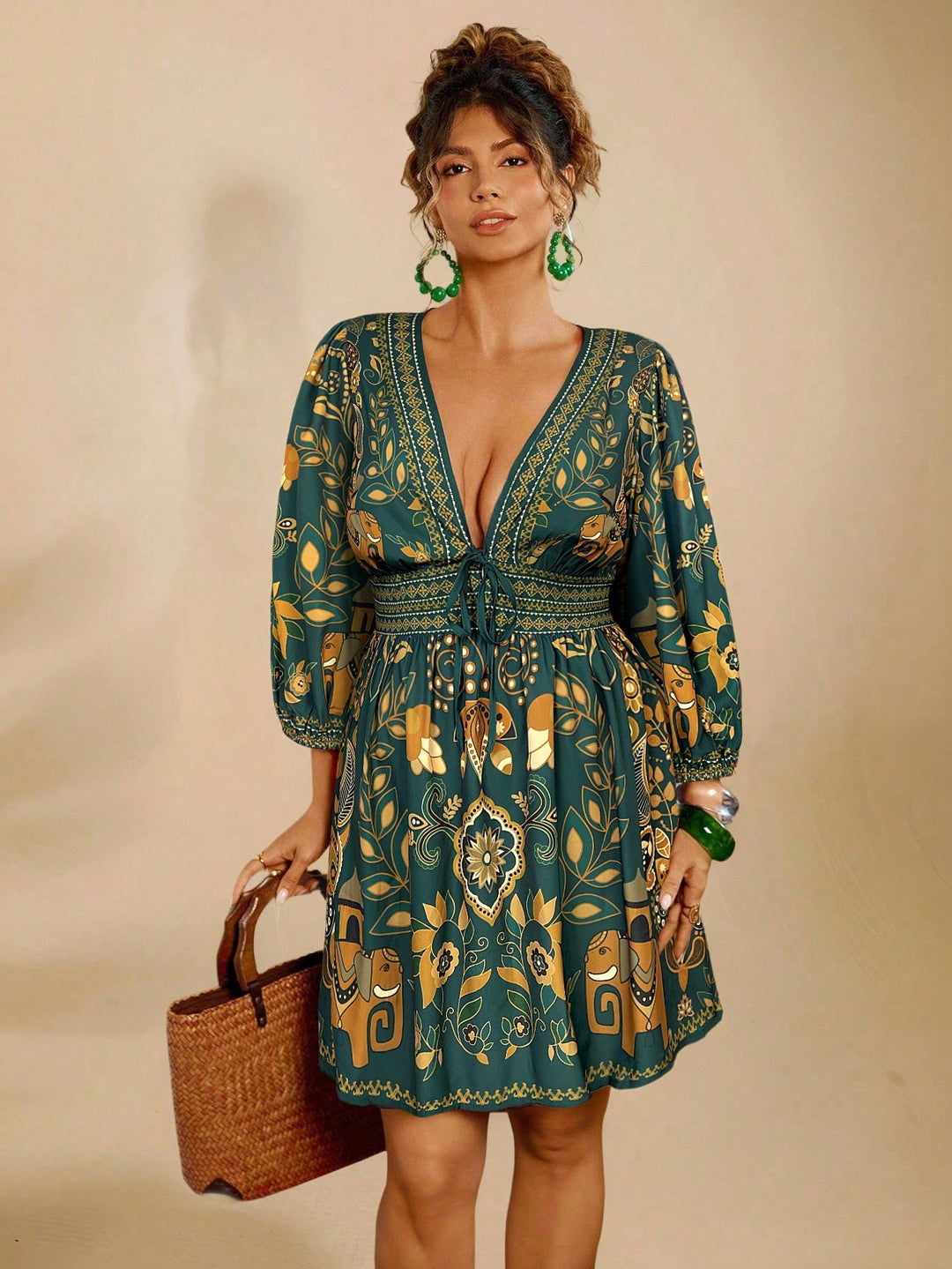 Rochie SHEIN, verde