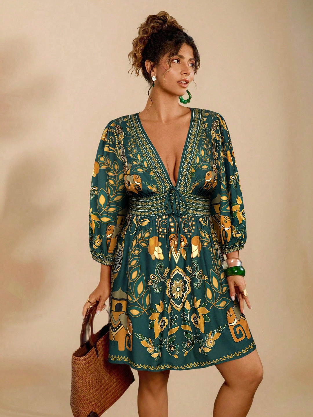 Rochie SHEIN, verde