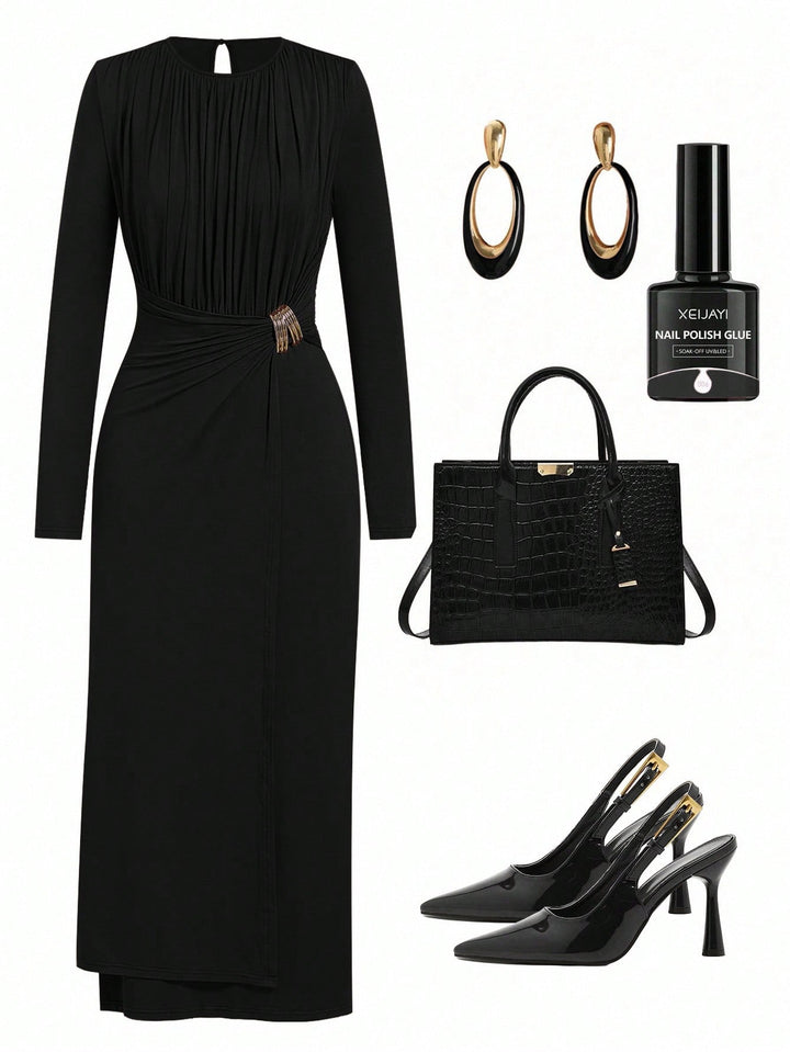 Rochie maxi SHEIN, negru