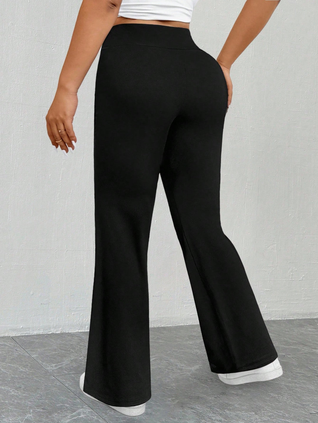 Shein Curve+ nadrág, fekete