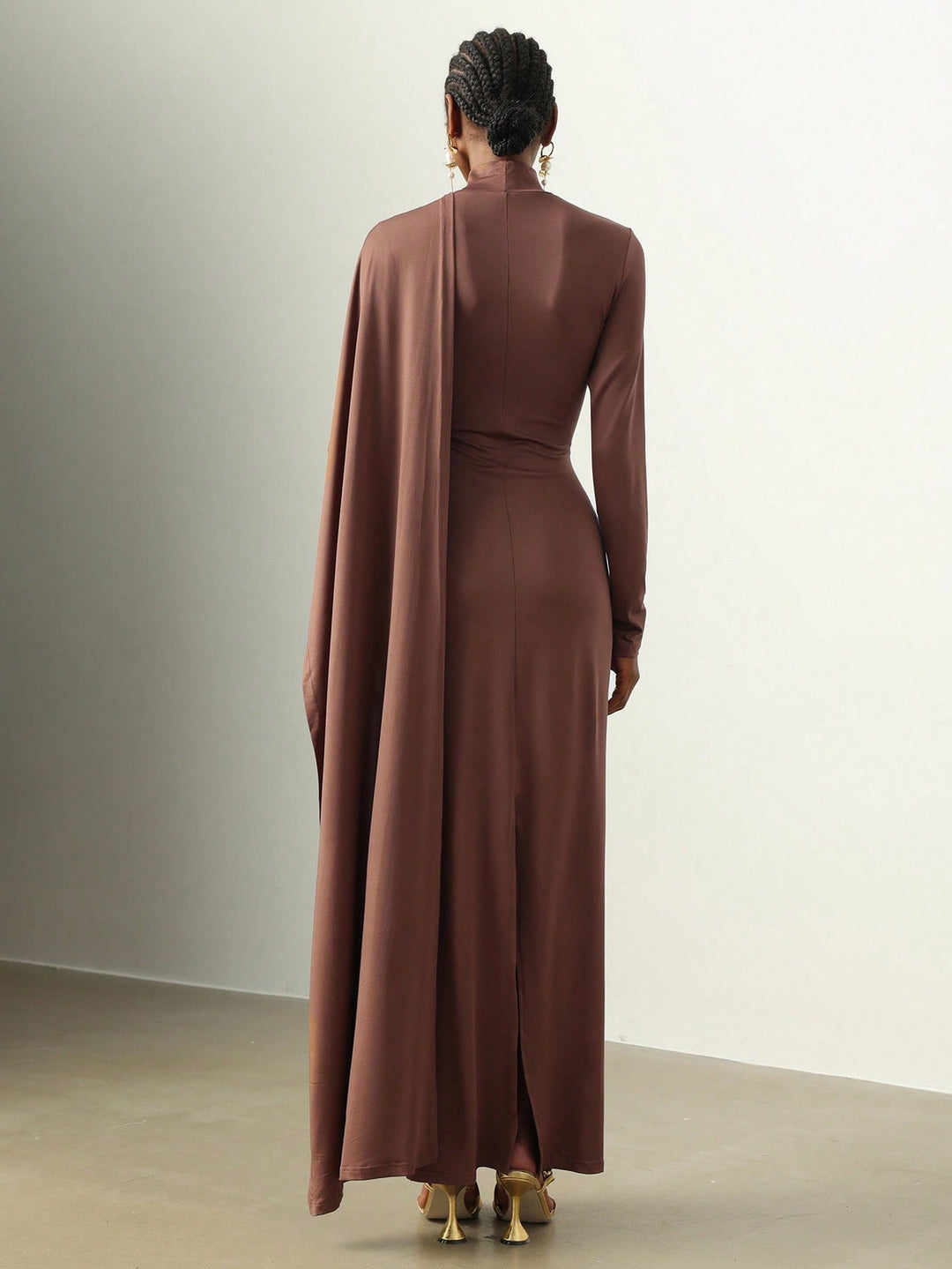 Rochie maxi SHEIN, maro
