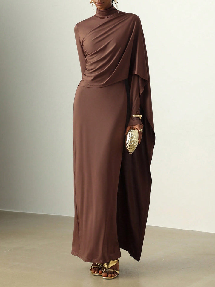 Rochie maxi SHEIN, maro