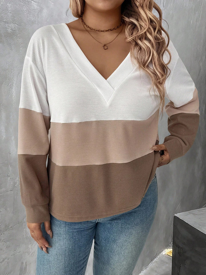 Bluză Shein Curve+, mix culori