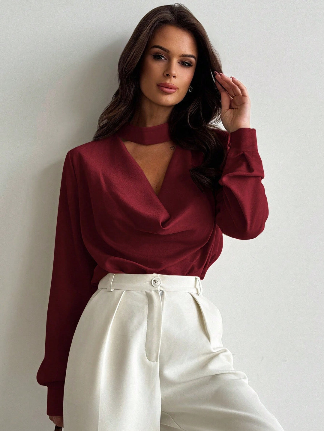 Bluza SHEIN, vișiniu