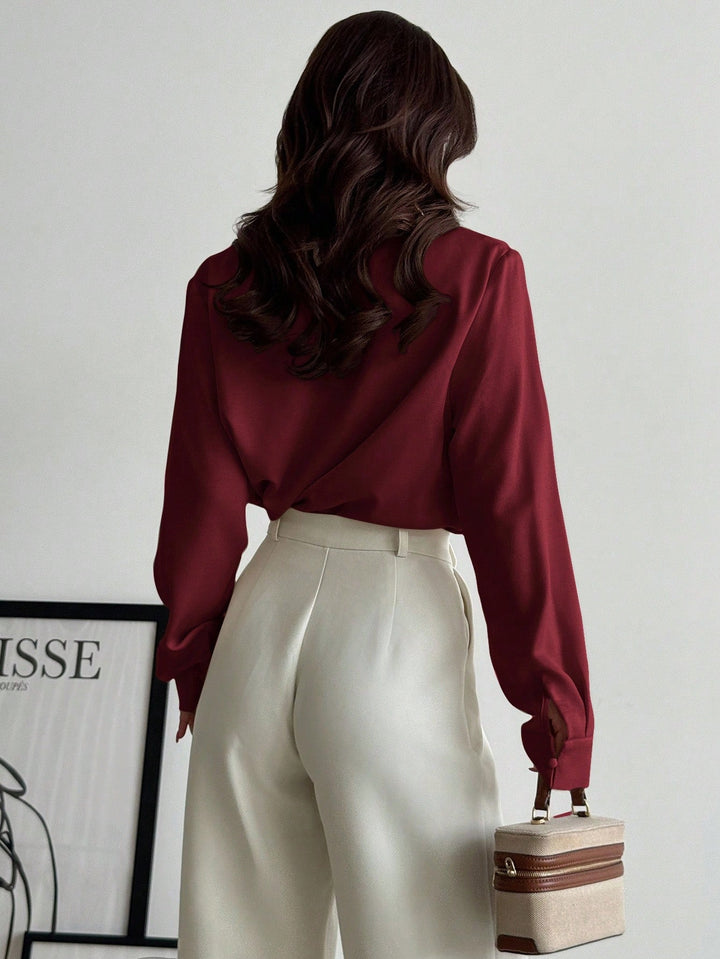 Bluza SHEIN, vișiniu
