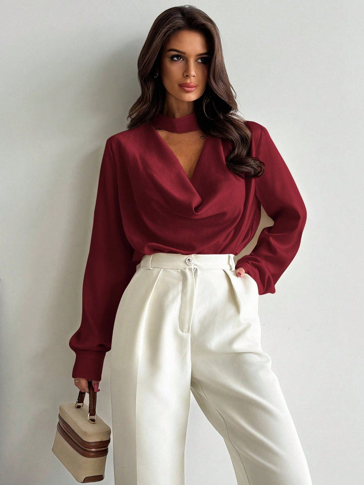 Bluza SHEIN, vișiniu
