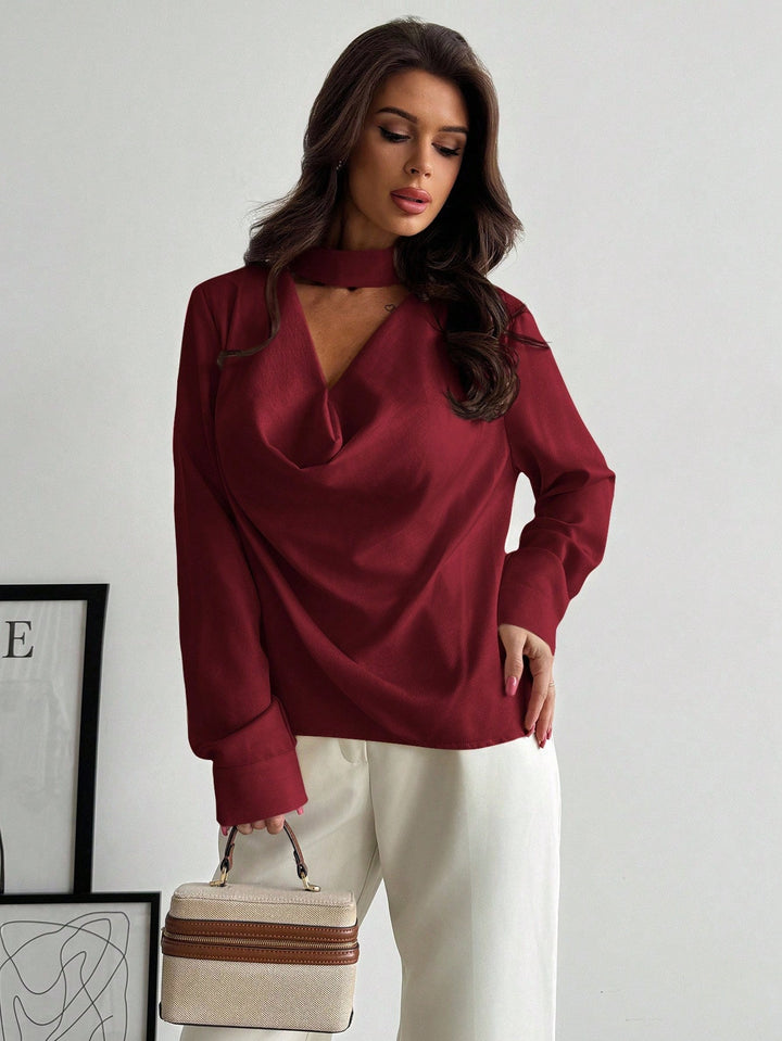 Bluza SHEIN, vișiniu