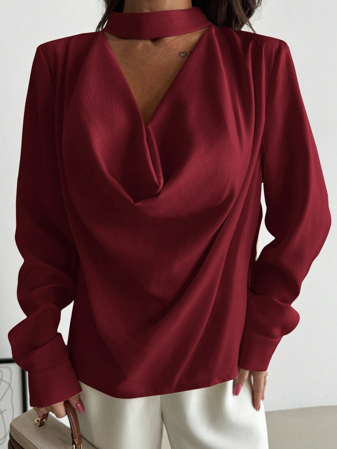 Bluza SHEIN, vișiniu