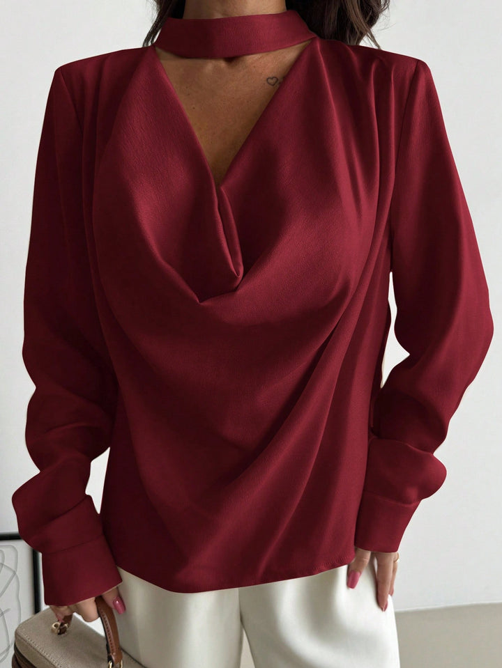 Bluza SHEIN, vișiniu