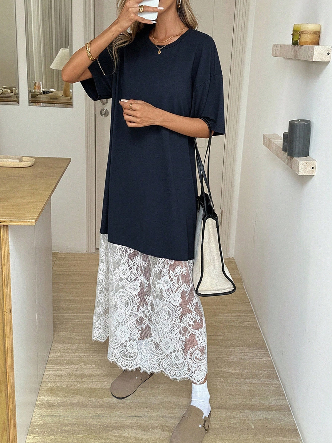 Rochie maxi Shein, mix culori