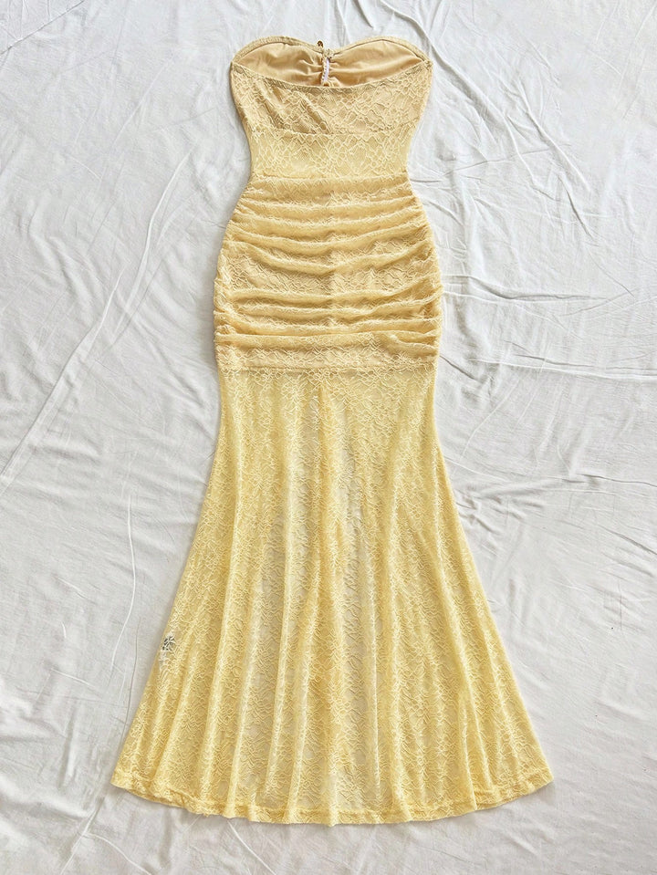 Rochie maxi SHEIN, galben