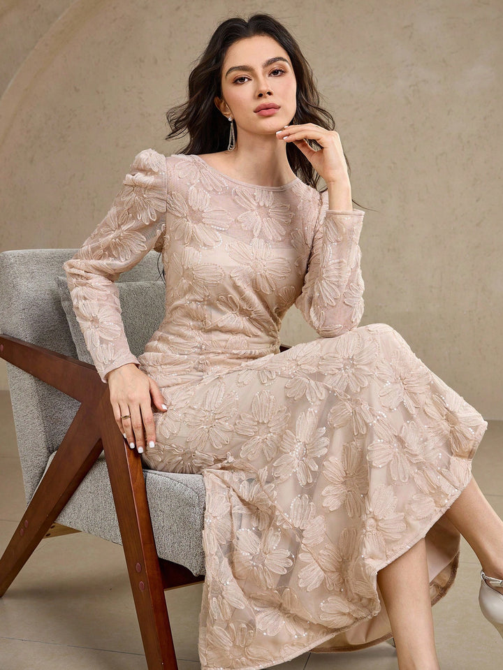 Rochie midi SHEIN, kaki