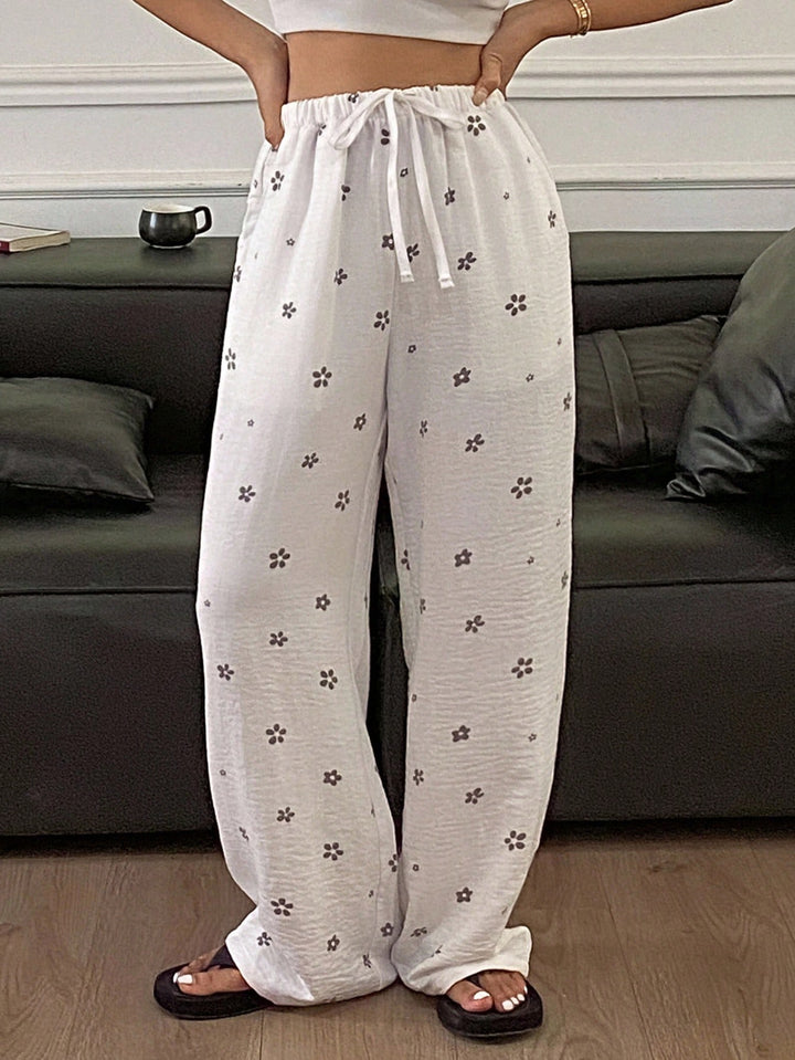 Pantaloni SHEIN, alb