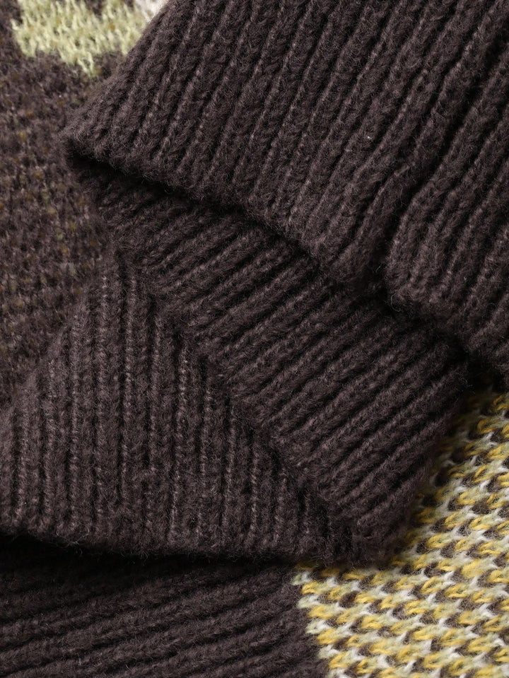 Cardigan SHEIN, maro
