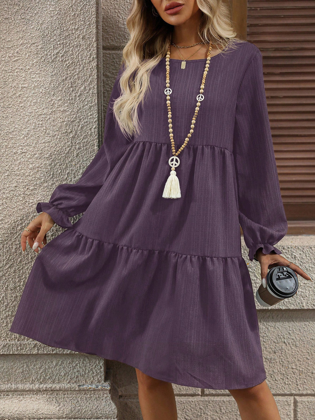 Rochie midi SHEIN, mov