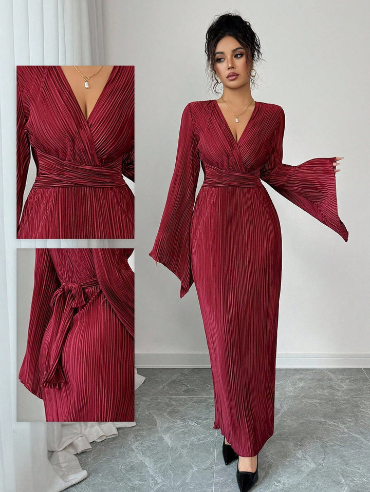 Rochie midi SHEIN, vișiniu