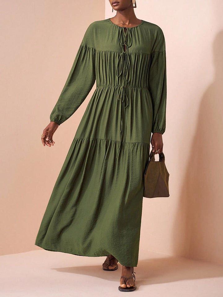 Shein maxi ruha, khaki