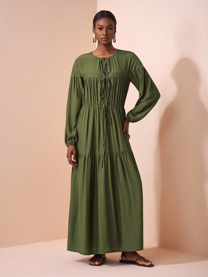 Shein maxi ruha, khaki