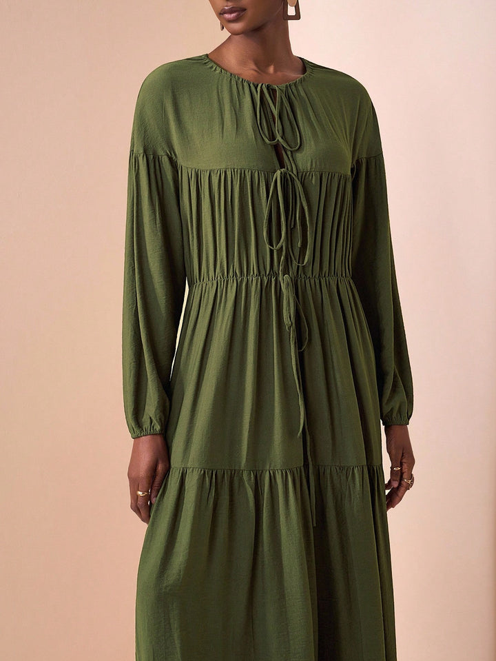 Shein maxi ruha, khaki
