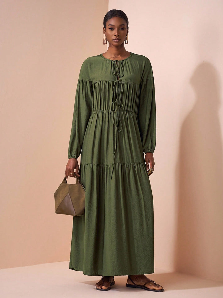 Shein maxi ruha, khaki