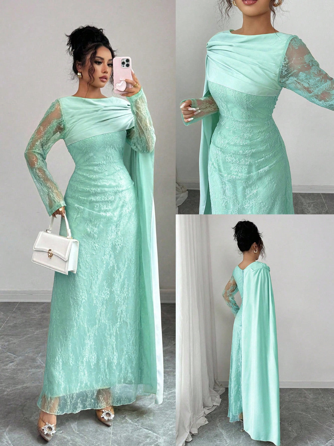 Rochie maxi SHEIN, albastru