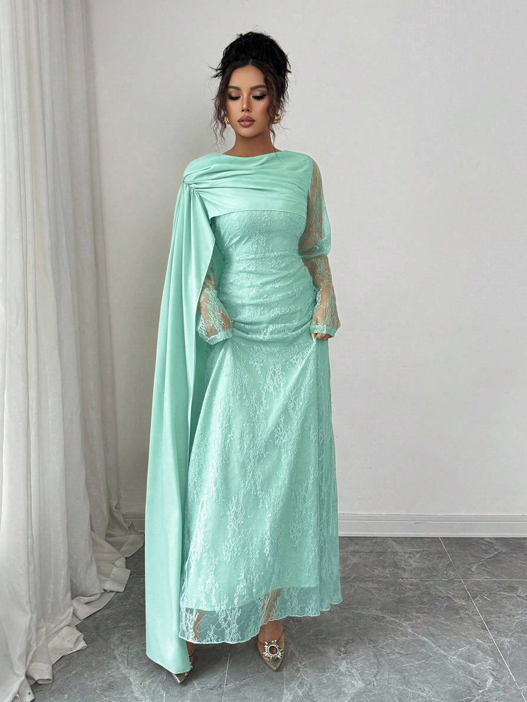 Rochie maxi SHEIN, albastru
