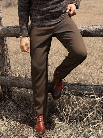Pantaloni SHEIN, maro