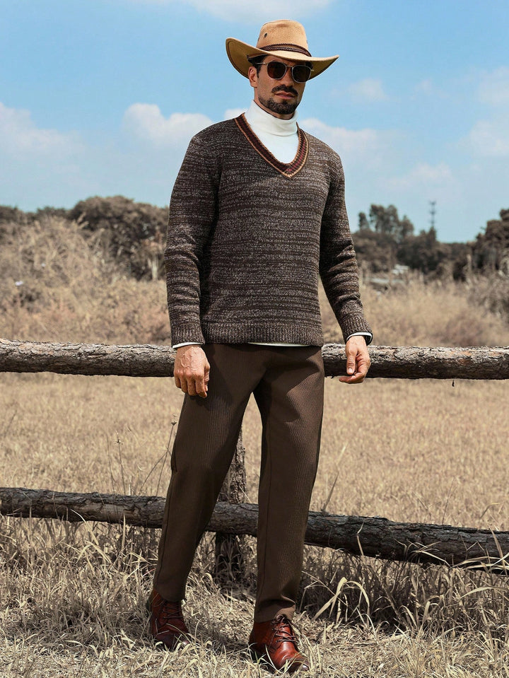 Pantalon SHEIN, maro