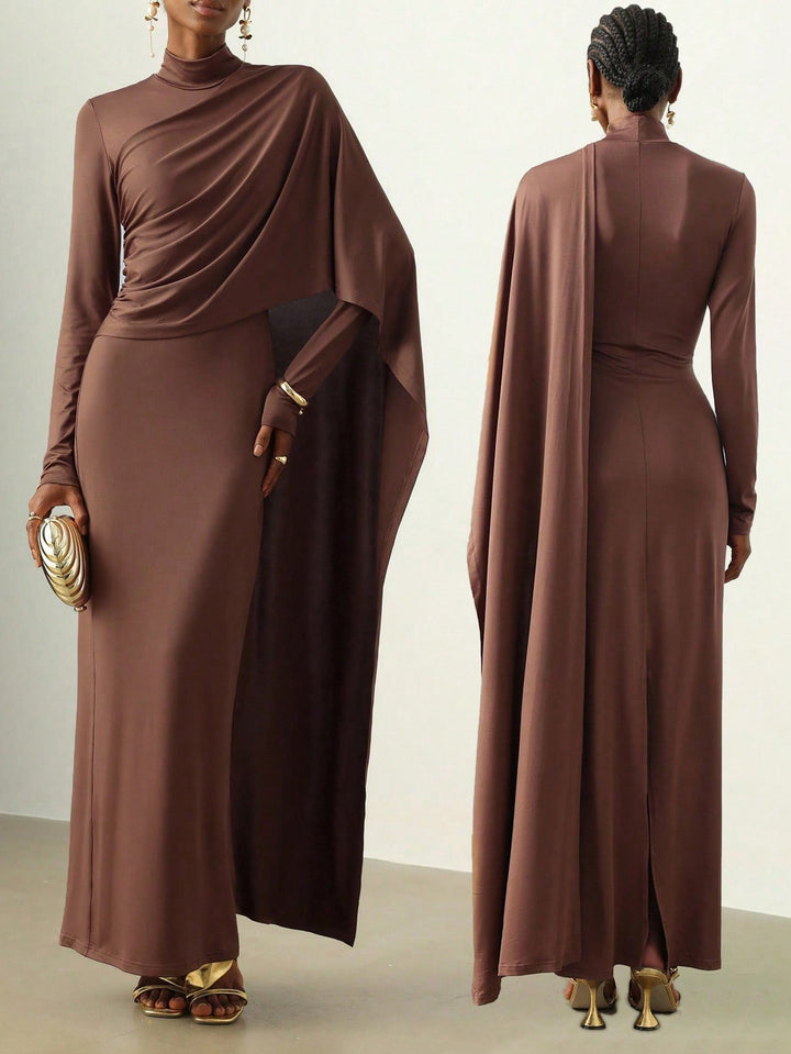 Rochie maxi SHEIN, maro