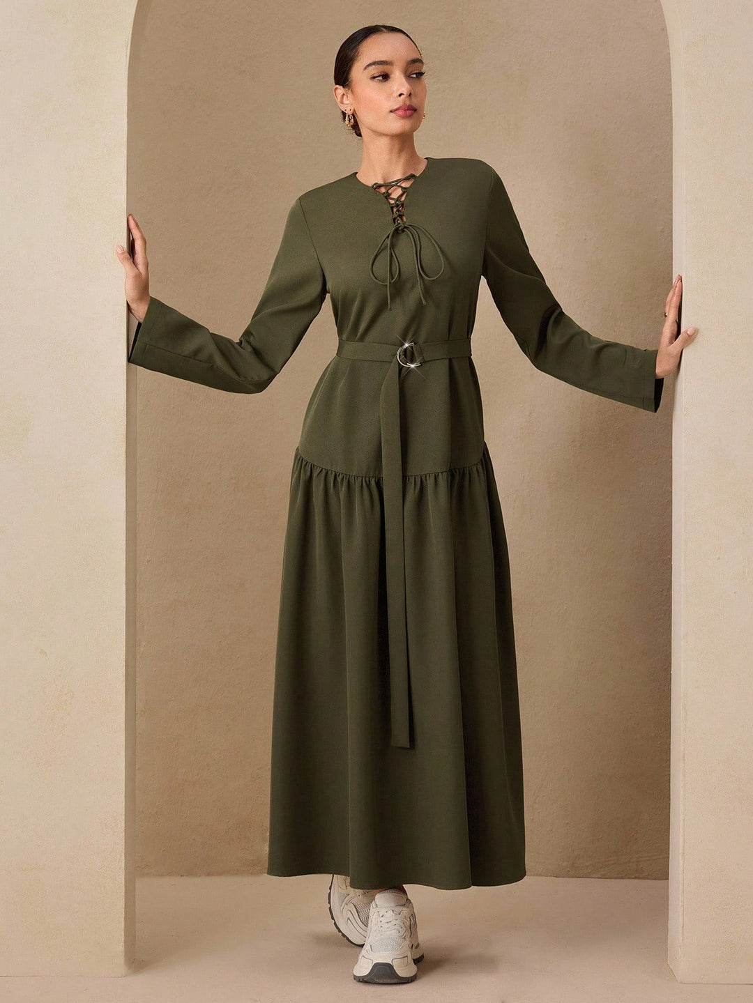 Rochie maxi SHEIN, verde