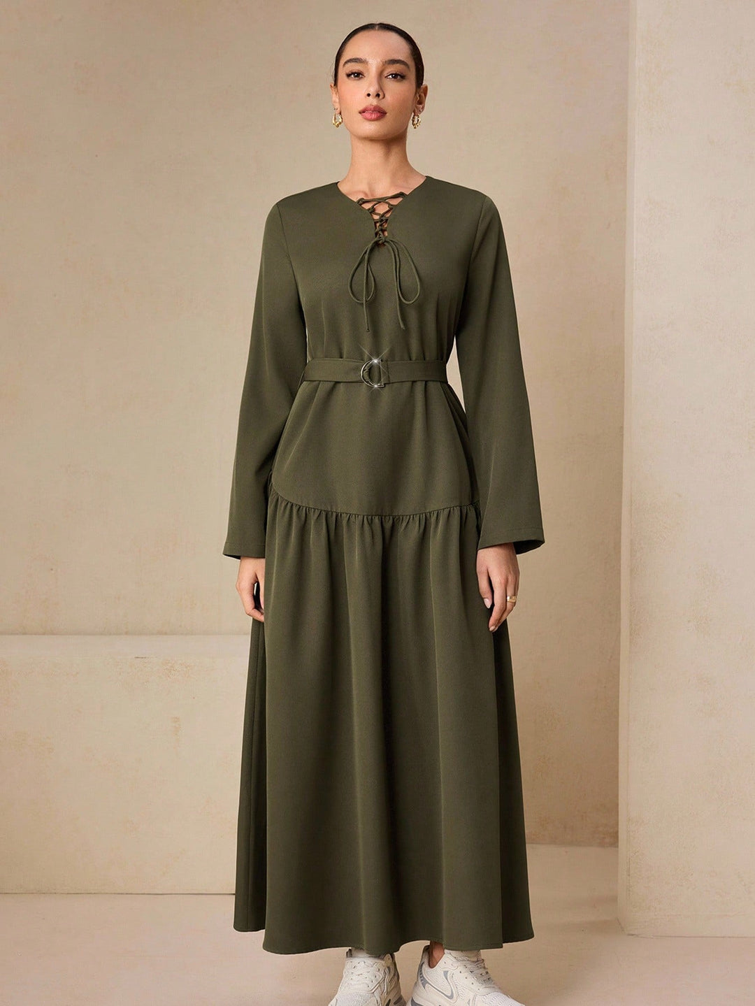 Rochie maxi SHEIN, verde