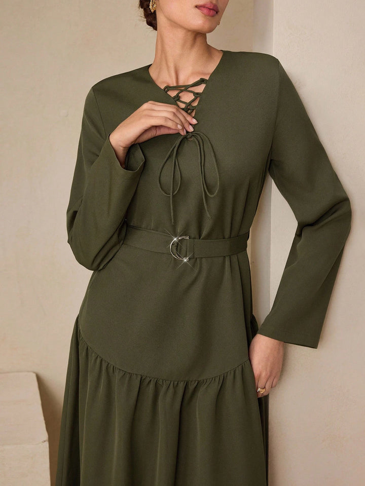 Rochie maxi SHEIN, verde