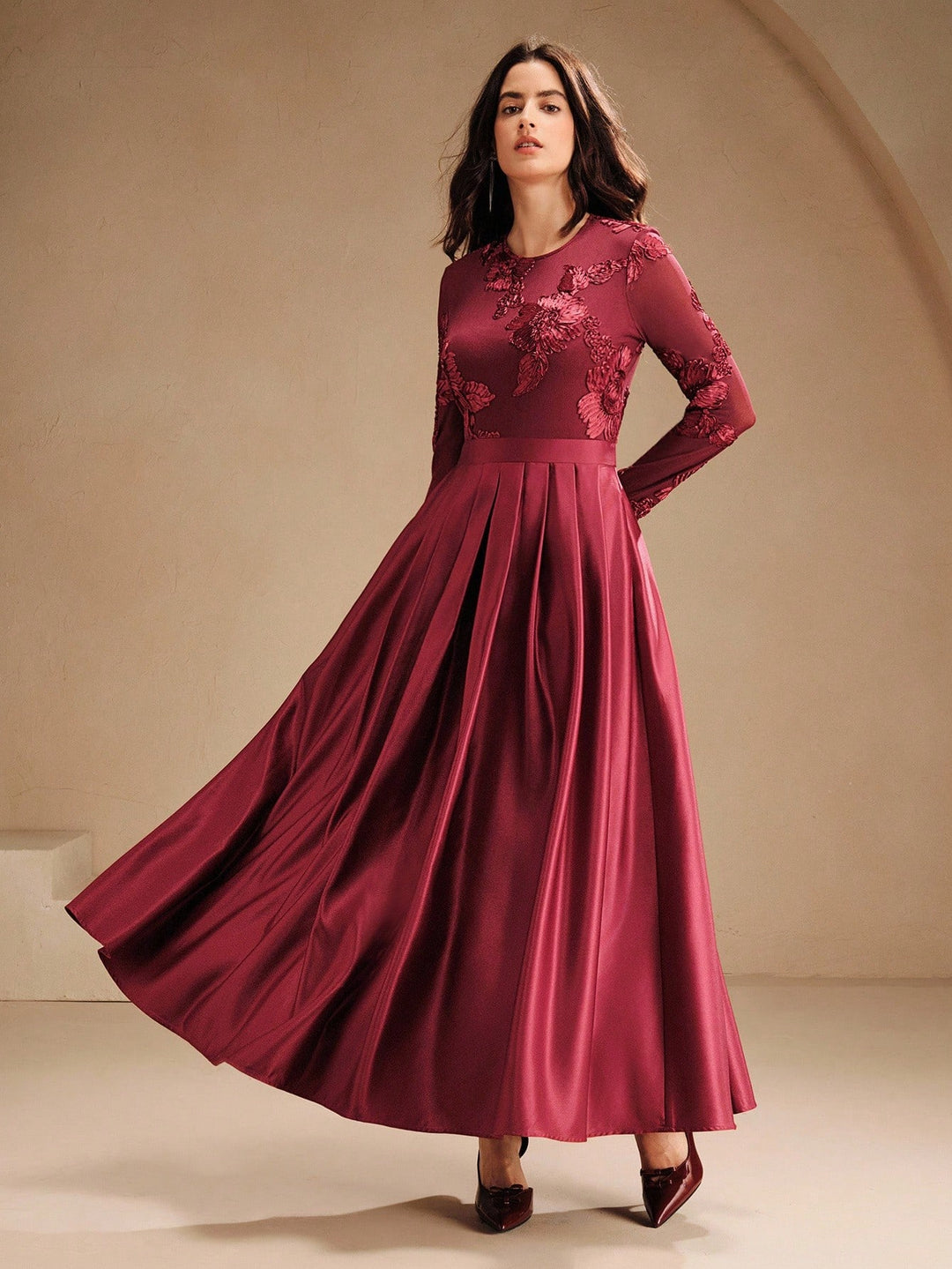 Rochie maxi SHEIN, roșu