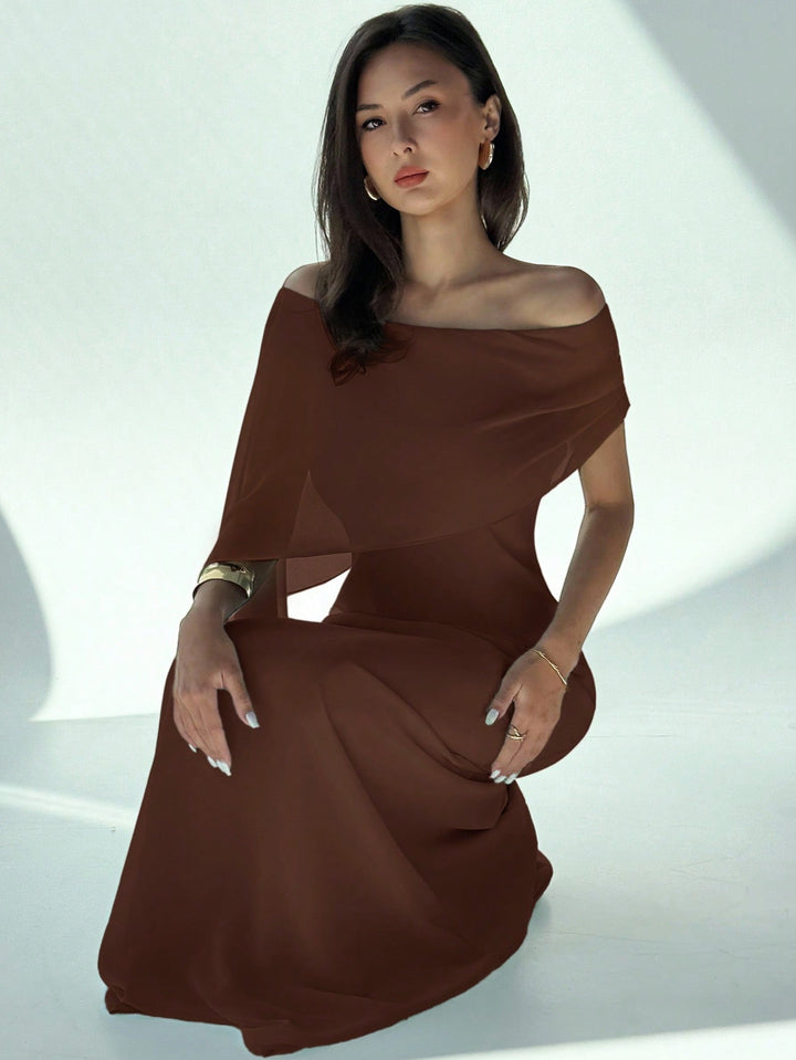 Rochie maxi SHEIN, maro