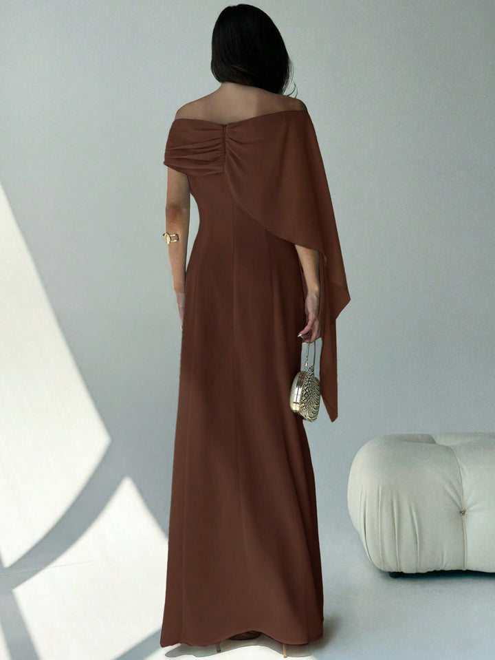Rochie maxi SHEIN, maro