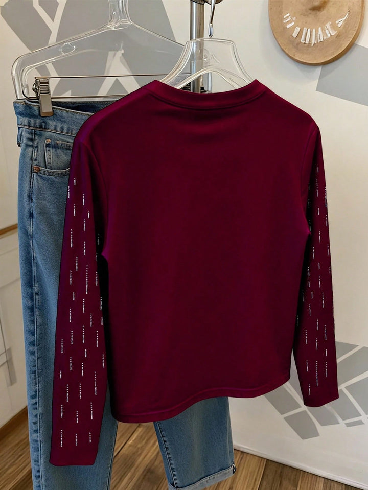 Tricou SHEIN, vișiniu