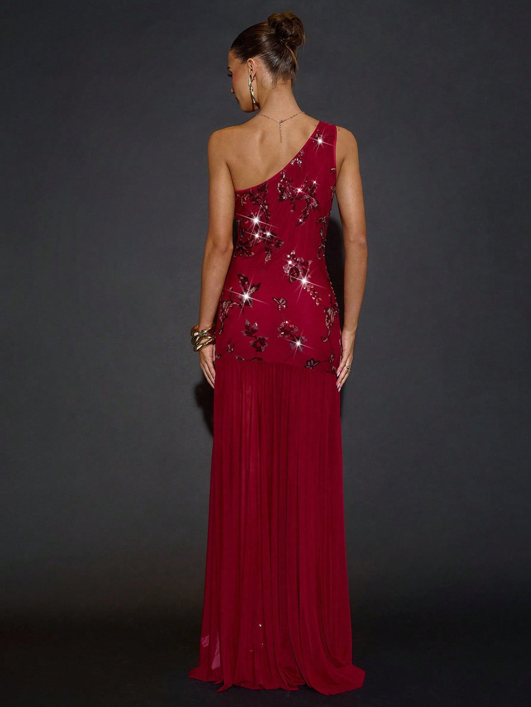 Rochie maxi SHEIN, vișiniu