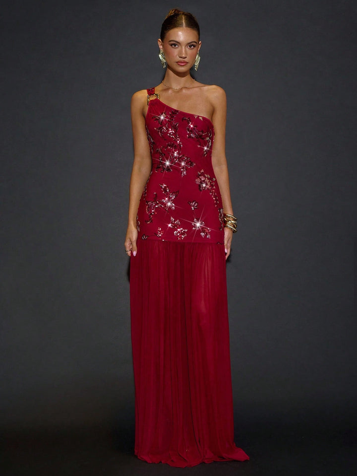 Rochie maxi SHEIN, vișiniu