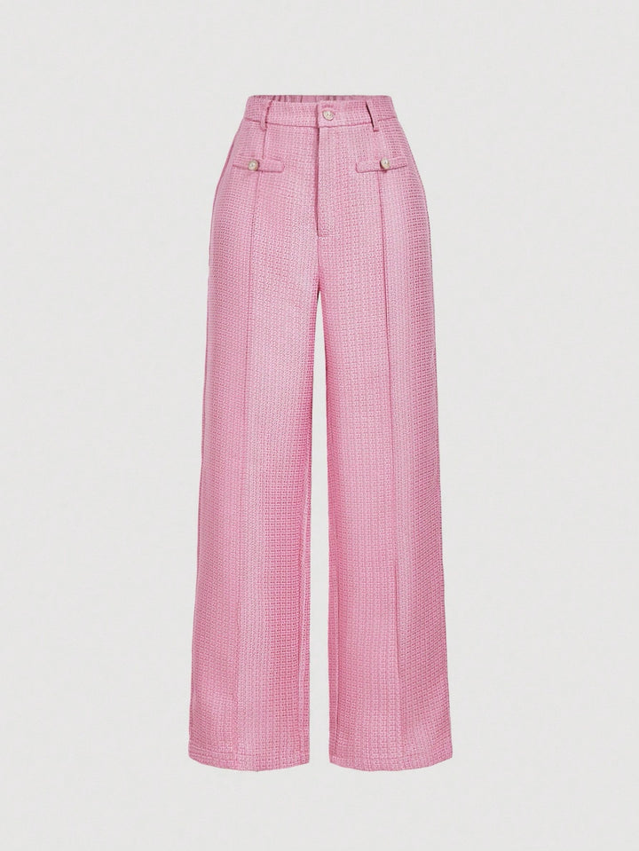 Pantaloni SHEIN, roz